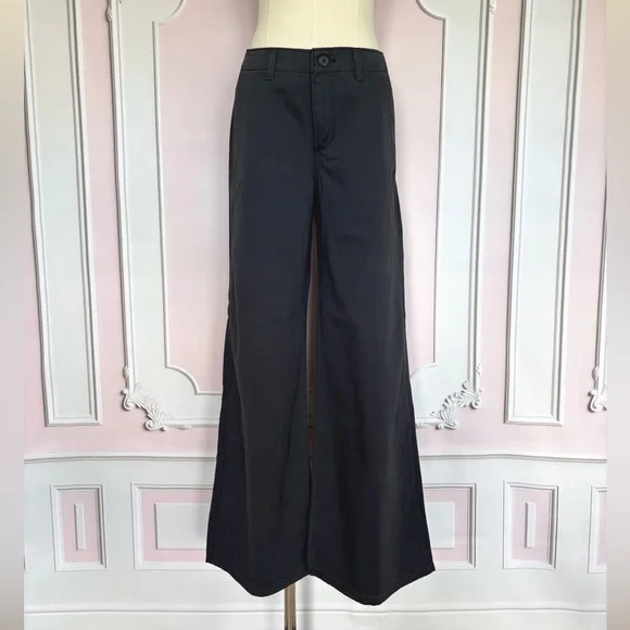 LEVI'S Premium XLBlack Chino Wide Leg Mid Rise Pants--NWT--26x31 - Picture 12 of 16